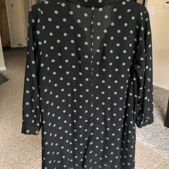 Zara Black Long Shirt Size XS - Picture 7 of 8